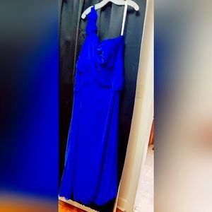 Like new!  David's Bridal. Worn one time.  A stunning floor length. Size 20